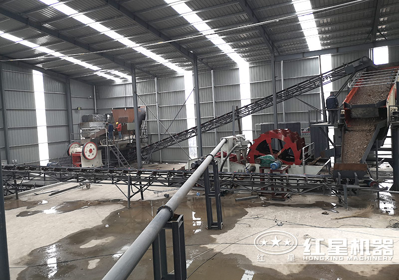 鄂破+圆锥破+冲击式制砂机+洗砂机 鄂破+圆锥破+冲击式制砂机+洗砂机