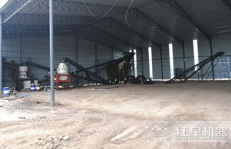 二段用圆锥破配置的制砂生产线 二段用圆锥破配置的制砂生产线