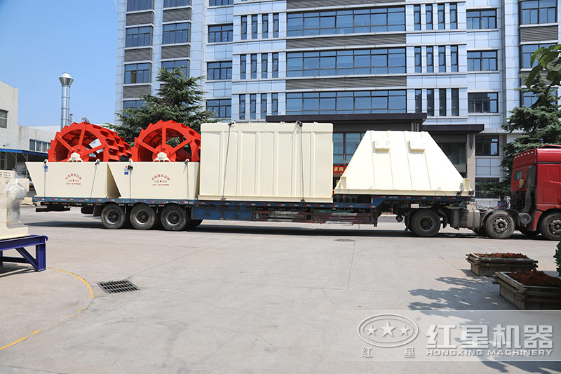 全套石灰石水洗砂设备生产线发货 全套石灰石水洗砂设备生产线发货