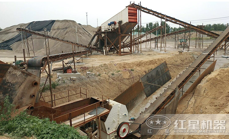 锤式破碎机单机配置的混凝土粉碎生产线 锤式破碎机单机配置的混凝土粉碎生产线