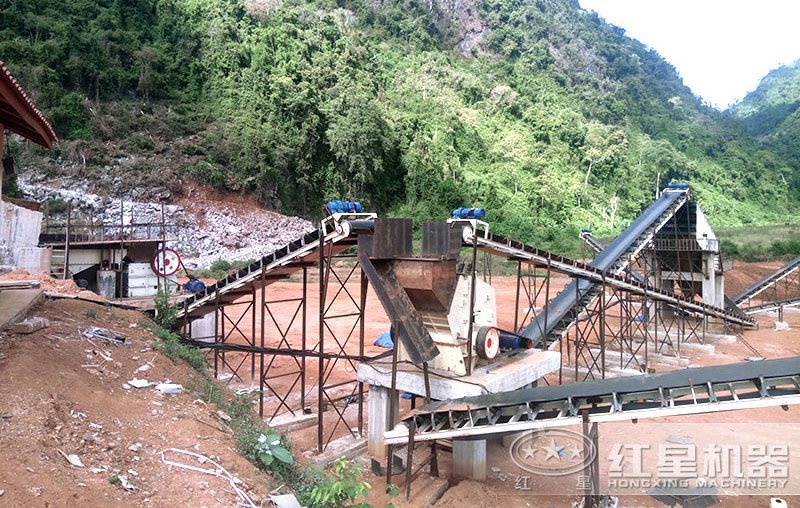 反击式破碎机1214+鄂破组成的生产线 反击式破碎机1214+鄂破组成的生产线