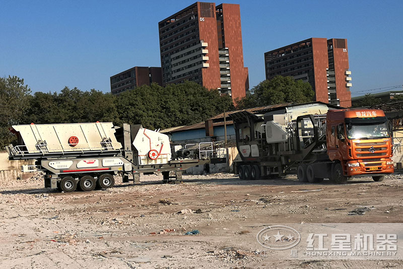 轮胎移动反击破碎机 轮胎移动反击破碎机