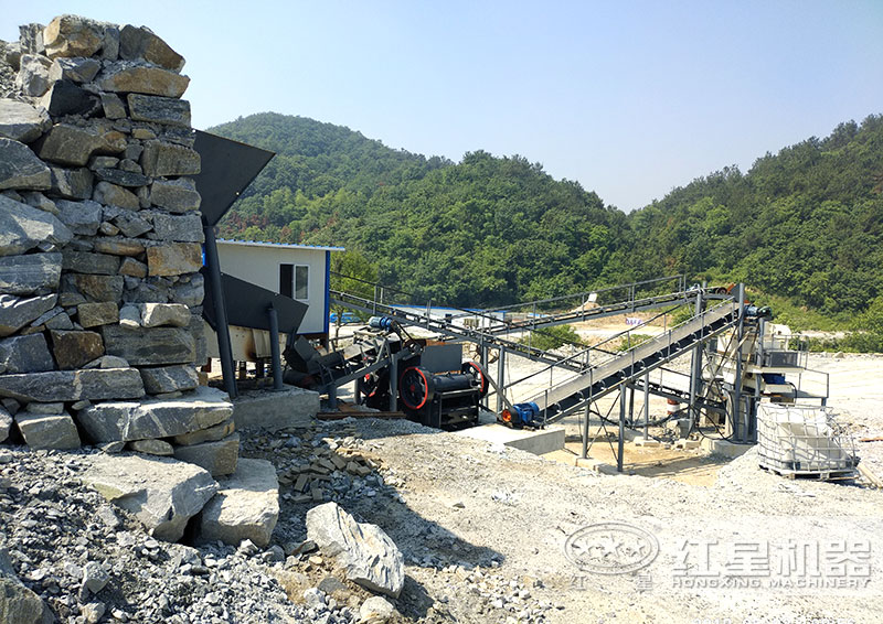 碎石加工设备制砂生产线现场 碎石加工设备制砂生产线现场
