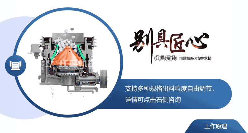 圆锥破碎机粉碎石料原理示意图 圆锥破碎机粉碎石料原理示意图